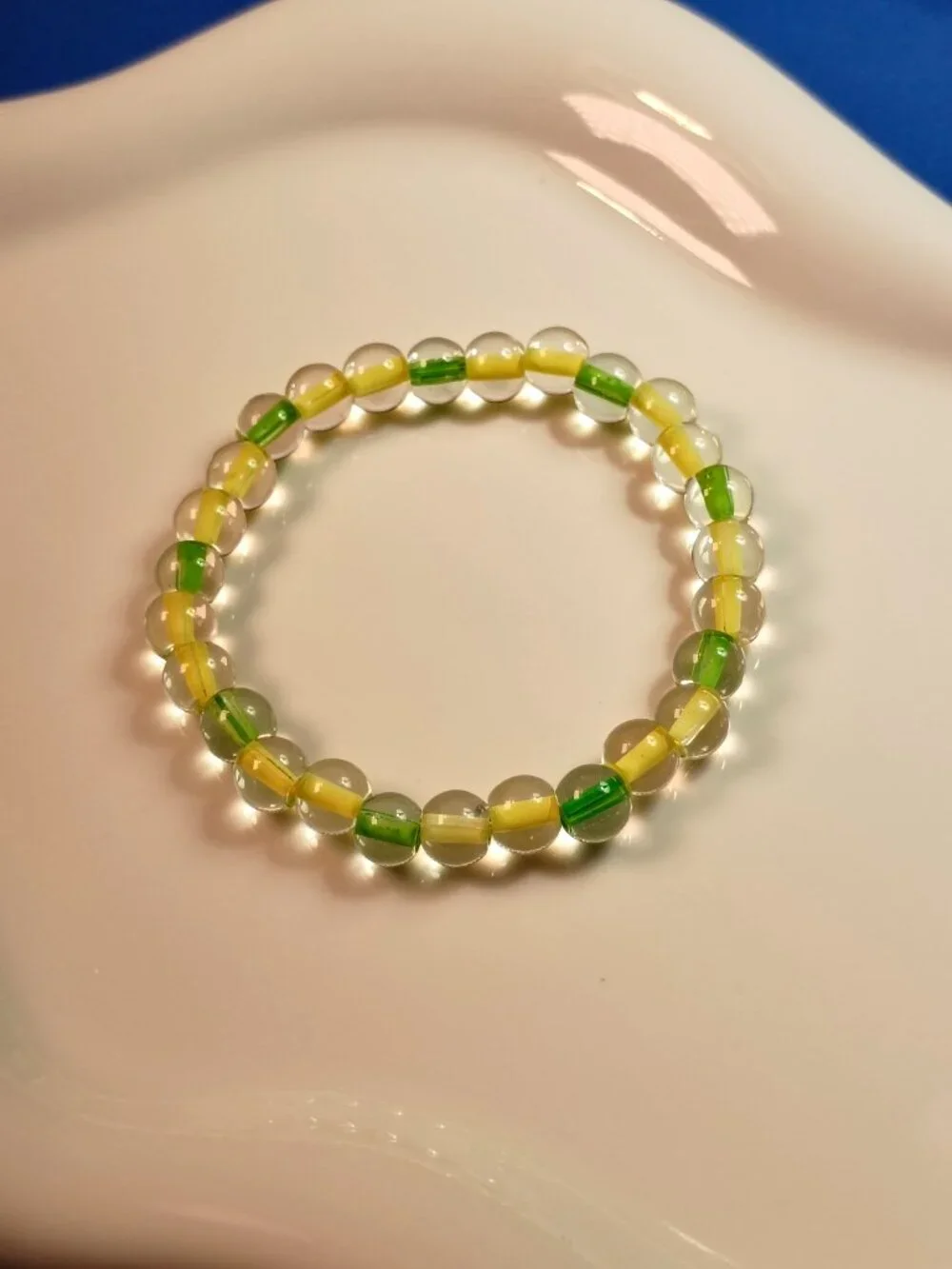 Colorful 3-Piece Kids Bracelet Stack, Handmade Beaded Bracelets, 5 inches